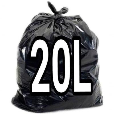Saco para Lixo Saco de Lixo 20L Preto 100 Unidades 40x50 cm para Banheiro e Cozinha Higipack