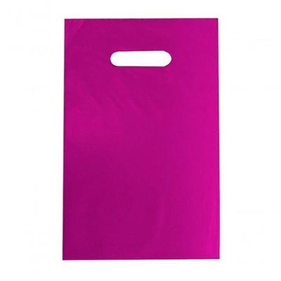 Sacola Plástica Higipack Linha Prime 40x50 Alça Boca de Palhaço Rosa para Uso Diário