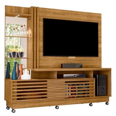 Estante Home para Tv 60 Frizz Plus 2 Portas Mdp 200cm Cumaru Madetec Móveis