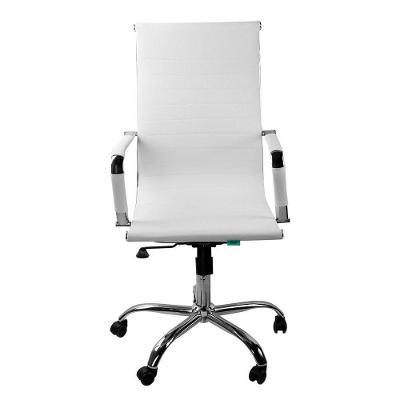 Cadeira Office Sirius COSSB03 com Revestimento em Couro Natural Base Giratória com Ajuste de Altura