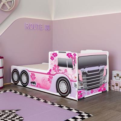Cama Infantil Caminhão Turbo Rosa MDF-MDP Casah