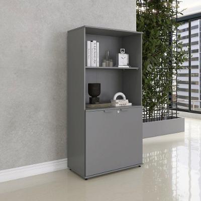Armário Misto Para Escritório 2 Portas Com Chave 160cm Linha P15