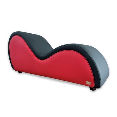 Poltrona Tantra Massagem Tailandesa Courvin Preto e Vermelho Desire Móveis