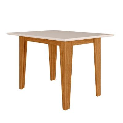 Mesa de Jantar Kate Retangular Vidro 120cm Off White Pallazio