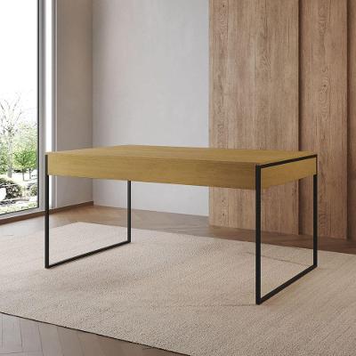 Mesa de Jantar Filadélfia Retangular Tampo Freijó 120CM X 75CM Base Ferro Preto