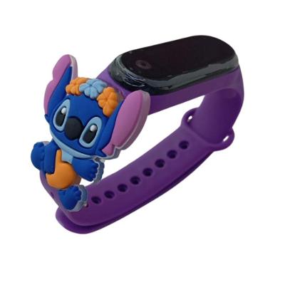 Relógio Infantil Feminino Angel Stitch Tiara Analógico à Prova D’água Roxo OEM