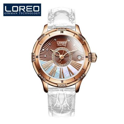 Relógio Feminino de Luxo 1101 Analógico à Prova D'água Rosa Sofisticado
