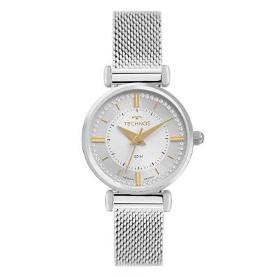 Relógio Feminino 2035NEY-1K Analógico Pulseira de Aço Prata Technos