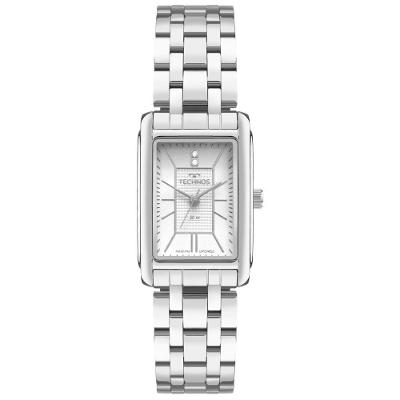 Relógio Feminino 2036NCD-1K Analógico Pulseira de Aço Prata Pequeno Technos