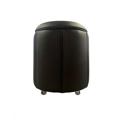 Puff Redondo Baú Não é Segredo Debrum Courvin Preto 54x60 Ns0613