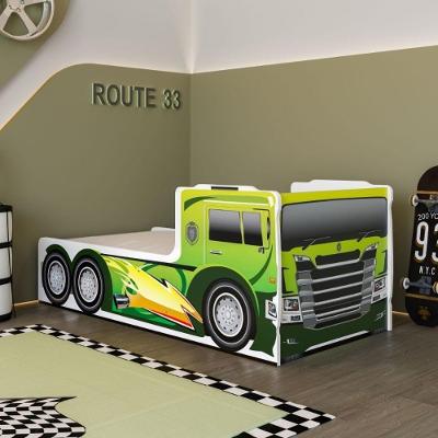 Cama Infantil Caminhão Turbo Design Inspirado em Caminhões MDF-MDP Verde Casah