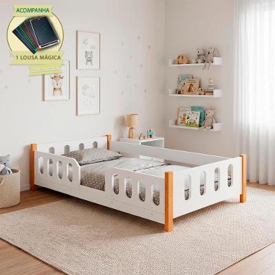 Minicama Infantil Montessoriana Melissa Branca Com Lousa Mágica Diversão E Criatividade
