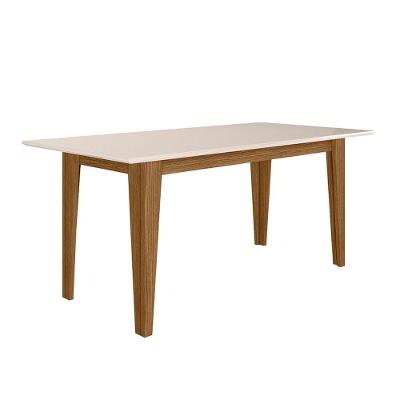 Mesa de Jantar Liz 6 Lugares Retangular MDP 160CM Off White Pallazio