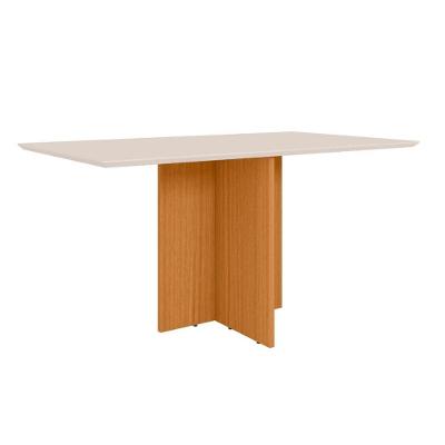 Mesa de Jantar Helô Retangular MDP 160CM Off White Pallazio
