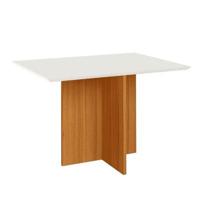 Mesa de Jantar Helô Retangular MDP 120cm Off White Pallazio
