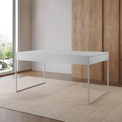 Mesa de Jantar Filadélfia Industrial Retangular MDF 120CM X 75CM Branco
