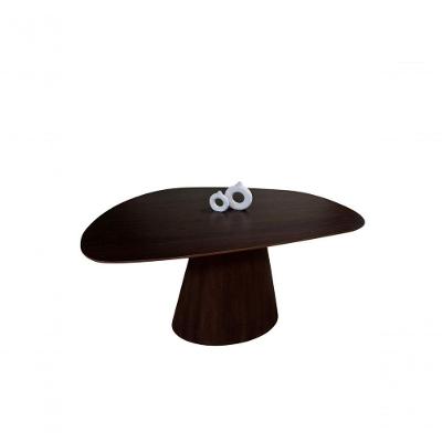 Mesa de Jantar Cone Organica 6 Lugares Organico MDF 198X122CM Tabaco