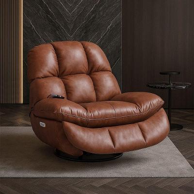 Poltrona Do Papai Reclinável Elétrica Ottawa G94 Com Massagem Aquecimento Caramelo Gran Belo