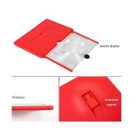 Amplificador Imagem Tela Celular Ampliada Lupa 3D Vermelho - 2