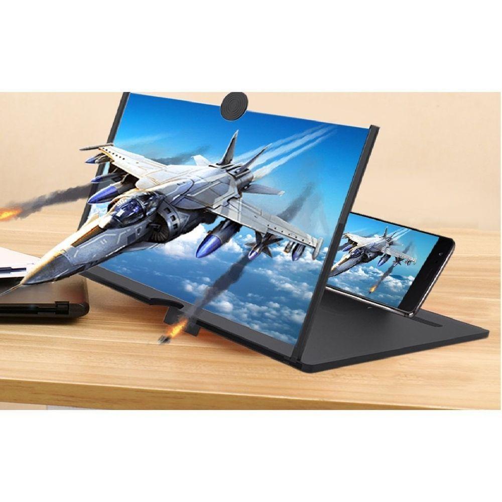 Amplificador De Tela Para Telefone Celular 12 Polegadas , Amplificador De Tela Para Celular Preto - 3