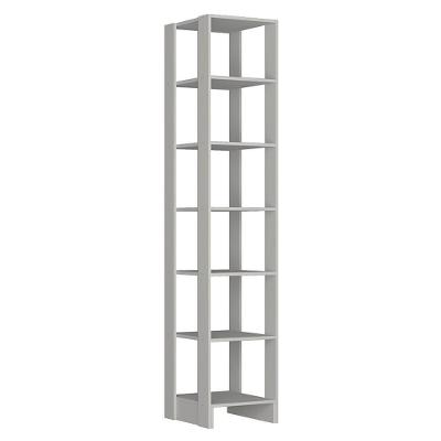 Estante Multiuso EY104 Moderna 6 Prateleiras MDP Branco Nova Mobile
