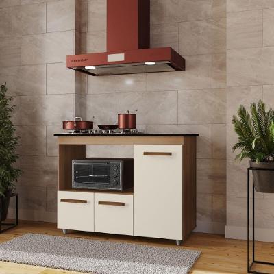 Balcão Para Cooktop Ana 4 Bocas - Savana/off White