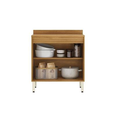 Balcão Cozinha Plena 92800 2 Portas Cinamon Off White
