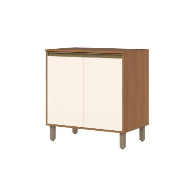 Balcão 02 Portas 80cm Com Tampo Venaly C586 Cinamomo