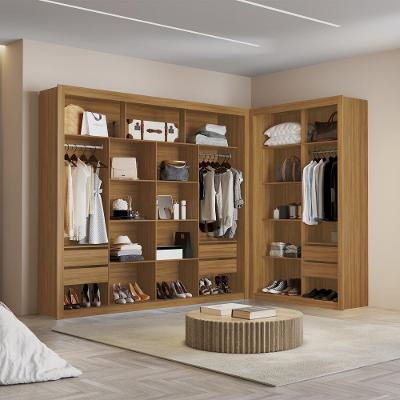 Closet Modulado Duplo 6 Gavetas Freijó Mdf Amoudi Móveis Freijó