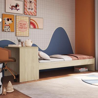 Cama Solteiro Infantil 188x88cm Escrivaninha Infix Carvalho-branco C06 - Mpozenato