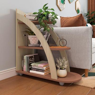 Mesa de Apoio Lateral Andes Formato Orgânico MDF 29,5cm Terracota Naturale Artely