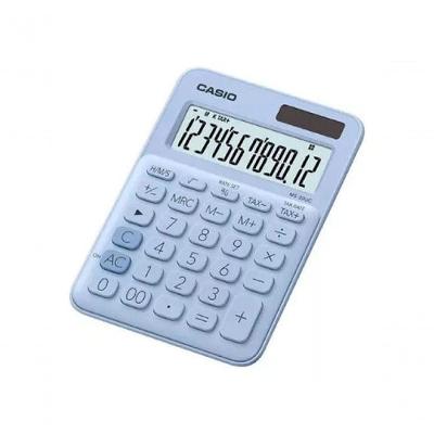 Calculadora de Mesa Casio MS-20UC-LB-W-DC 12 Dígitos com Memória Independente e Visor de Cristal