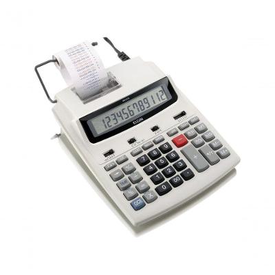 Calculadora com Bobina Elgin MR-6125 com Impressão Bicolor e Visor LCD 12 Dígitos Branco