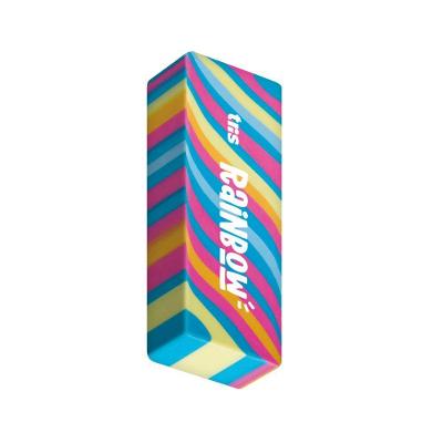 Borracha Tris Rainbow Arco-Íris Livre de PVC Atóxica com Design Colorido 1 Unidade Azul