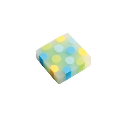 Borracha Tris Confete Cores com Textura Super Macia e Estampa Divertida Verde