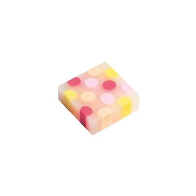 Borracha Tris Confete Cores com Textura Super Macia e Estampa Divertida Vermelho