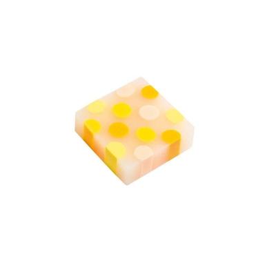 Borracha Tris Confete Cores com Textura Super Macia e Estampa Divertida Unidade Amarelo