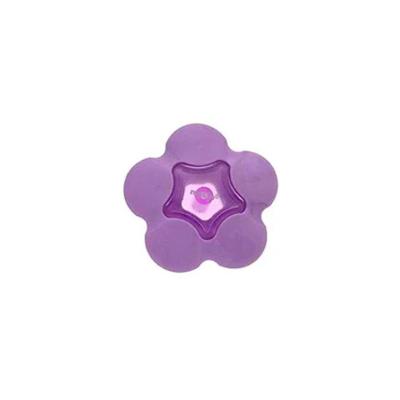Borracha Molin do Brasil Love Flowers com Formato de Flor e Apoio Plástico Central 1 Unidade Roxo
