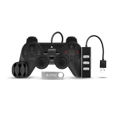 Kit Gamer Vivensis VX10 para Receptor VX10 com Controle USB Analógico, Pen Drive 8GB com 30 Jogos