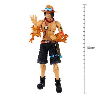 Figure Megahouse Variable Action Heroes One Piece Portgas D. Ace Articulada em PVC