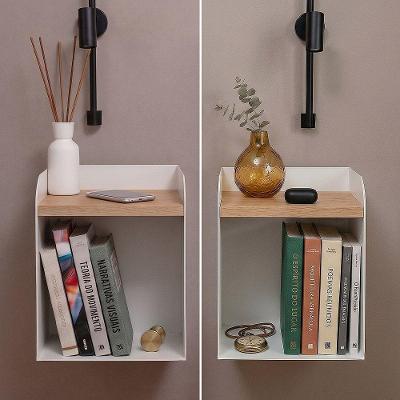 Kit 2 Mesas de Cabeceira Suspensas Linha Home em Aço Branca para Quarto Morphi Design