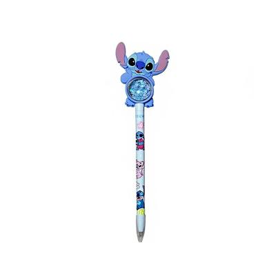 Caneta Molin do Brasil Face Azul Stitch com Escrita Suave Ideal para Material Escolar e Escritório