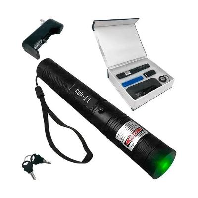 Caneta Laser Pointer Luatek Ponteira Efeito Ultra Forte de Longo Alcance com Estojo Verde