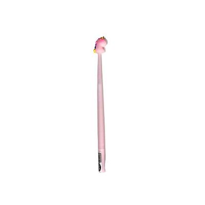 Caneta Gel Lyke Rainbow Unicórnio Rosa Ponta 0,7MM Escrita Suave Flexível 1 Unidade Rosa