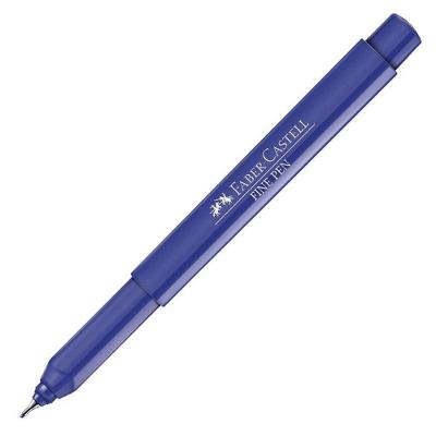 Caneta Faber-Castell Fine Pen Colors Ponta Fina 0,4 mm Tinta de Alta Qualidade 1 Unidade Azul