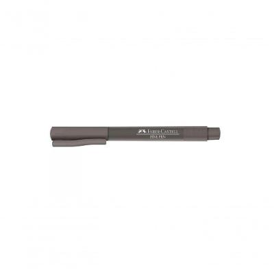 Caneta Faber-Castell Fine Pen Colors Ponta Fina 0,4 mm com Tinta de Alta Qualidade Cinza