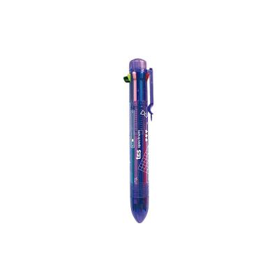 Caneta Esferográfica Tris Holic 8 Cores com Design Compacto e Moderno, Sistema de Troca Simples