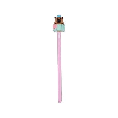 Caneta Esferográfica Tilibra Capyclub Modelo 2 Ponta 0,7MM com Tinta Preta 1 Unidade Rosa
