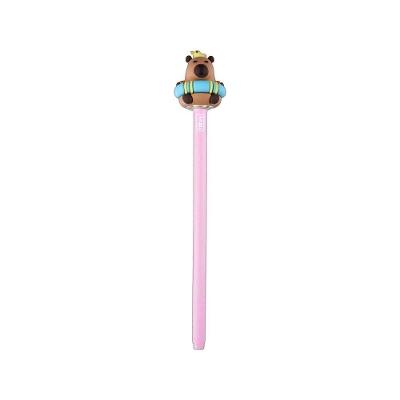 Caneta Esferográfica Tilibra Capyclub Modelo 1 Ponta 0,7 mm com Tinta Preta 1 Unidade Rosa