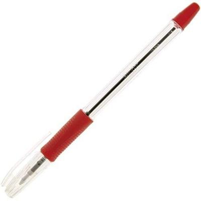 Caneta Esferográfica Pilot Bps Grip 0.7 Ponta Fina em Aço Inox Recarregável 1 Unidade Vermelho
